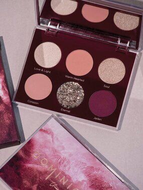Dominique Cosmetics Unconditional 6-Pan Eyeshadow Palette | Matte, Shimmer